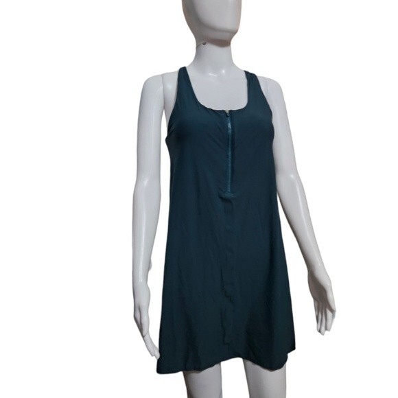 Athleta Ultimate 2 In 1 Support Dress  in Oceanic Teal/Oasis Blue - Picture 2 of 8